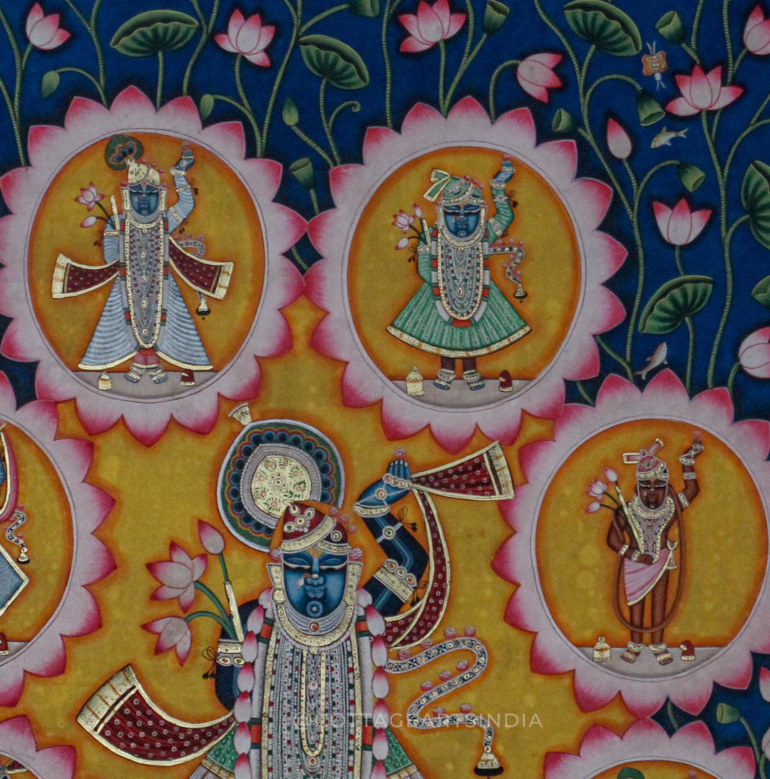Pichwai Painting - 8 Swaroop Shreenathji