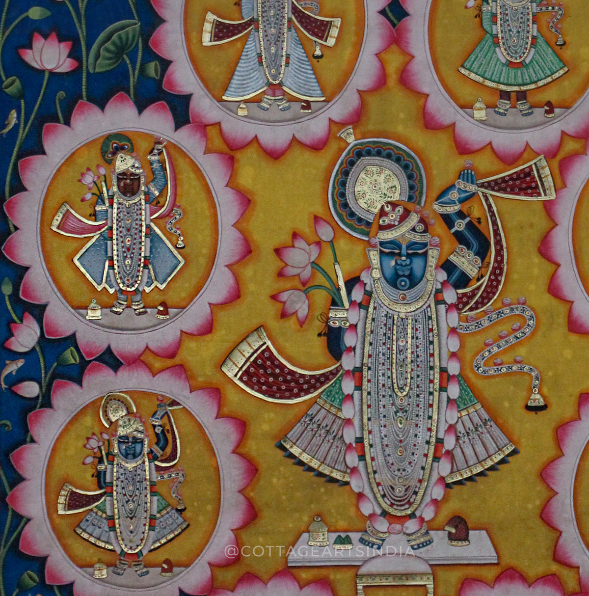 Pichwai Painting - 8 Swaroop Shreenathji