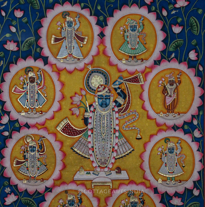 Pichwai Painting - 8 Swaroop Shreenathji
