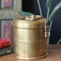 Vintage Brass Rice Storage Box