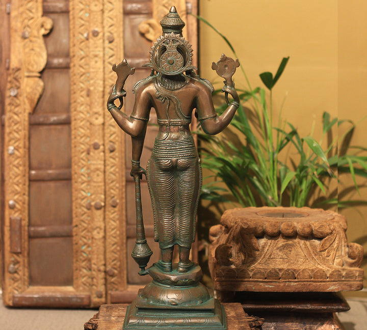 Brass Vishnu Bronze Finish 21"