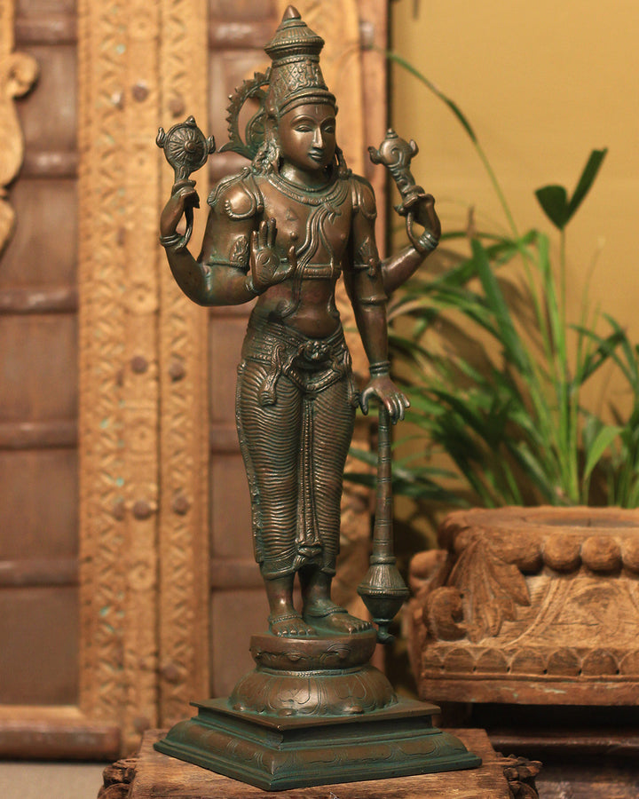 Brass Vishnu Bronze Finish 21"