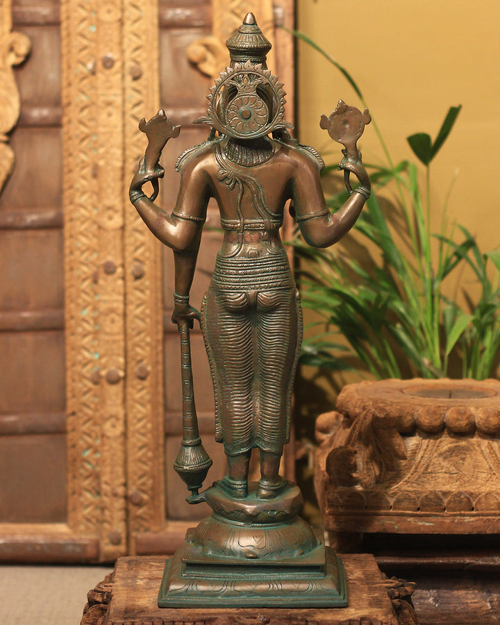 Brass Vishnu Bronze Finish 21"