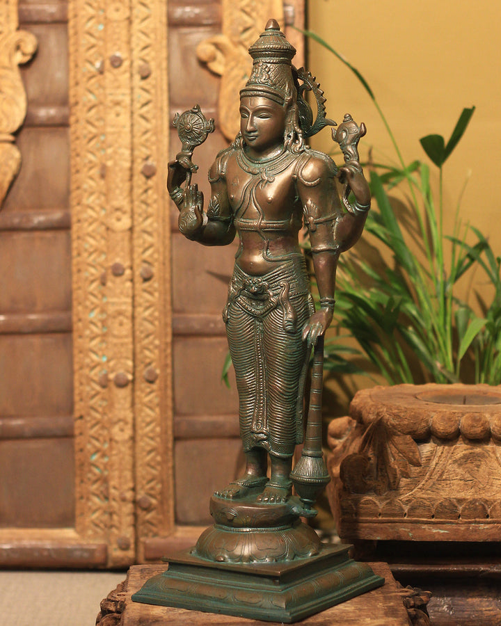 Brass Vishnu Bronze Finish 21"