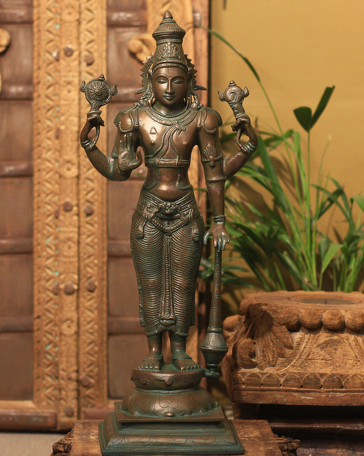 Brass Vishnu Bronze Finish 21"