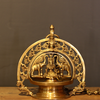 Brass Gajalakshmi Oil Lamp (Diya) – Traditional Lakshmi Deepam
