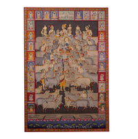 Pichwai Painting Shreenath Ji Gau-Chaaran- With 24 Utsav
