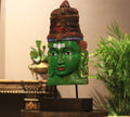 Wooden Shiva Mask on Stand