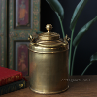 Vintage Brass Rice Storage Box