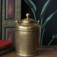 Vintage Brass Rice Storage Box