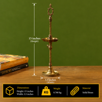 Brass  Vintage Vilakku Lamp