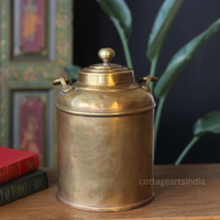 Vintage Brass Rice Storage Box