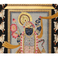 Shrinathji Pichwai Painting With Cows