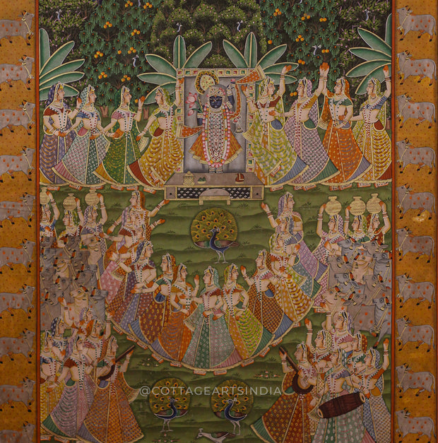 Pichwai Painting Shreenathji -Raas Leela