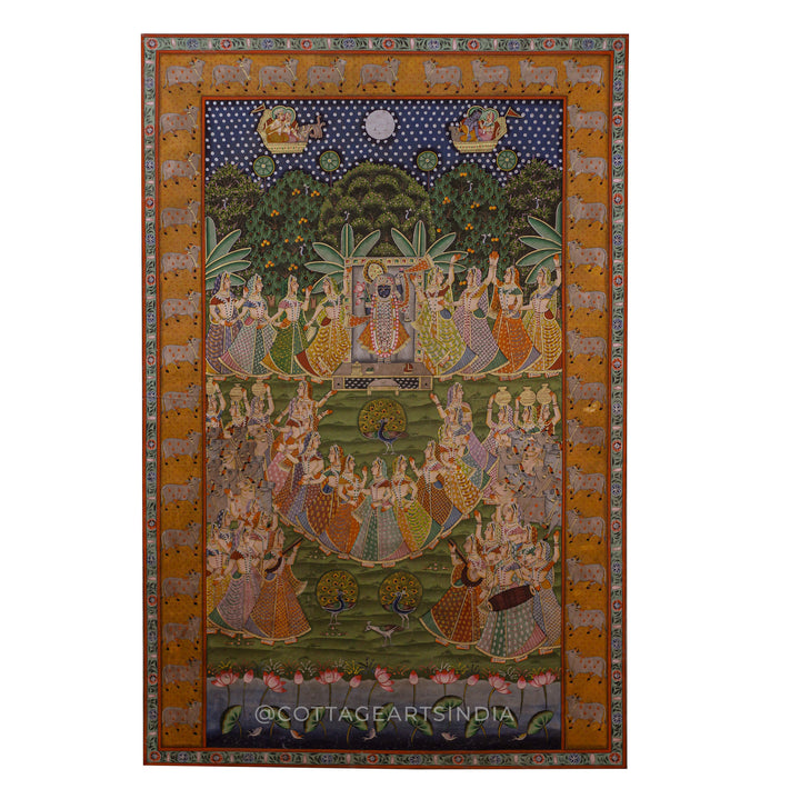 Pichwai Painting Shreenathji -Raas Leela