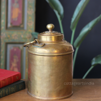 Vintage Brass Rice Storage Box