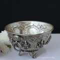 Silver Plated Brass Ashtalakshmi Urli Bowl | Handcrafted Puja Decor