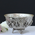 Silver Plated Brass Ashtalakshmi Urli Bowl | Handcrafted Puja Decor
