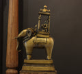 Brass Vintage Elephant With Mahavat