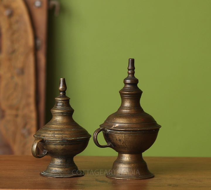 Brass  Vintage Oil Lamp -Pair