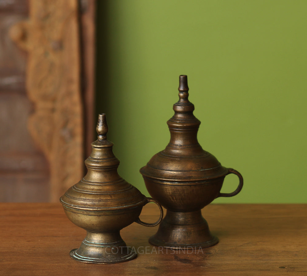 Brass  Vintage Oil Lamp -Pair