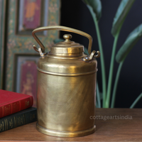 Vintage Brass Rice Storage Box