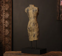 Female Torso Sculpture on Stand