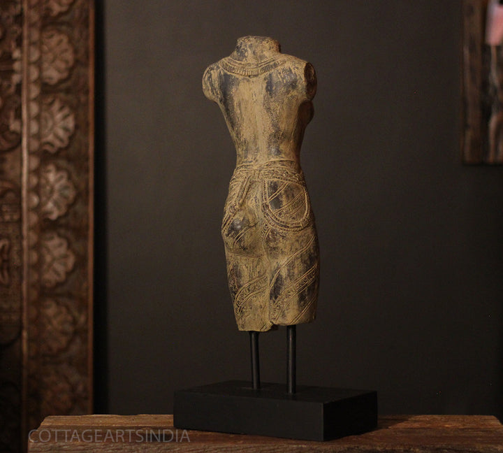 Female Torso Sculpture on Stand