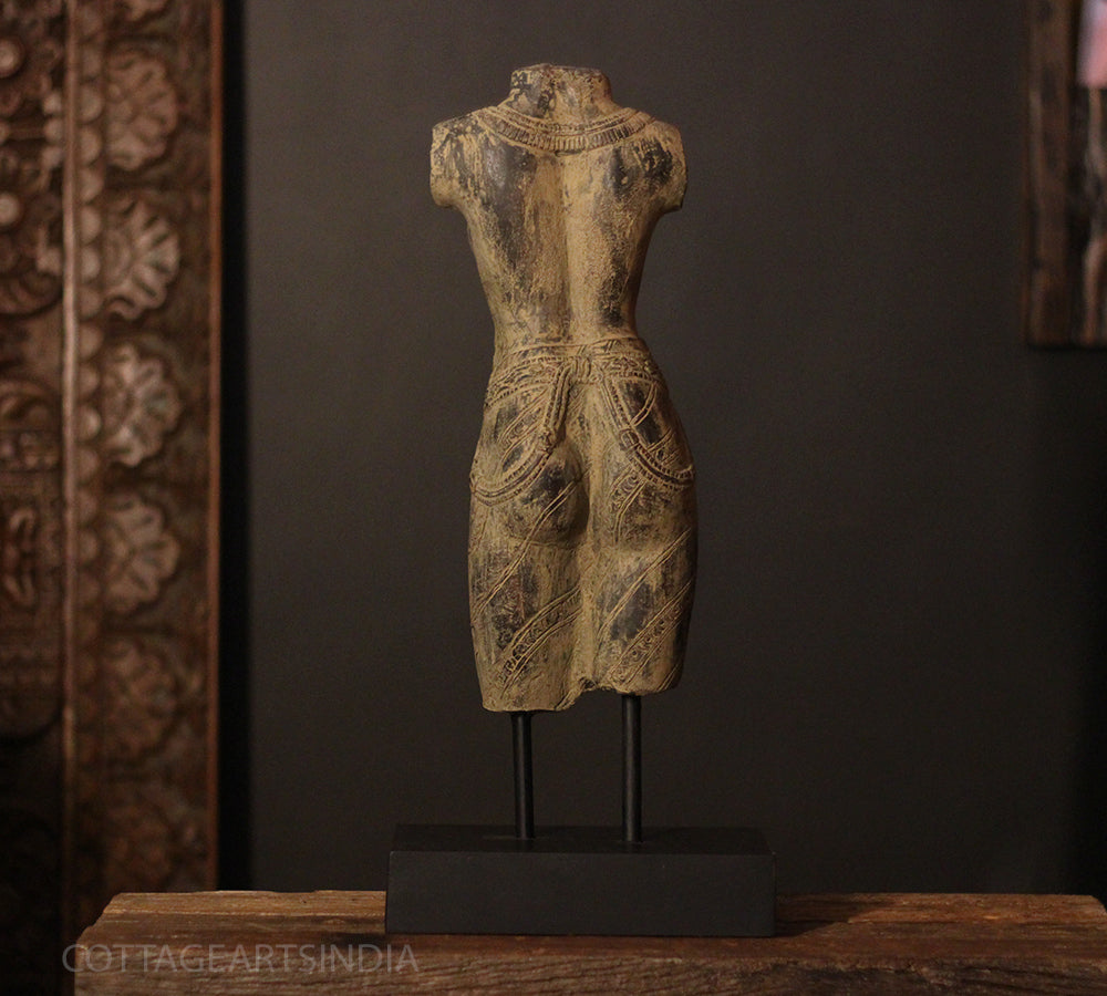 Female Torso Sculpture on Stand