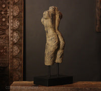 Female Torso Sculpture on Stand