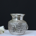 Silver Plated Brass Balaji Kalash | Handcrafted Lord Venkateswara Puja Vessel
