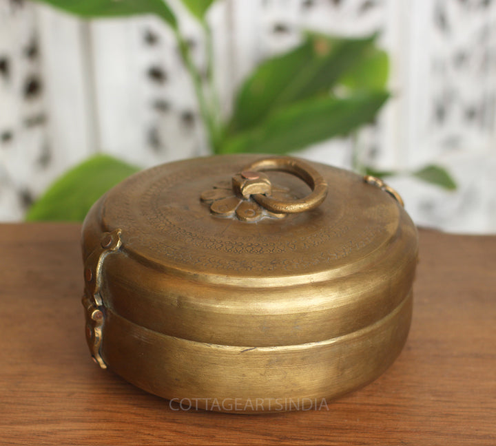 Brass Vintage Chapati Box