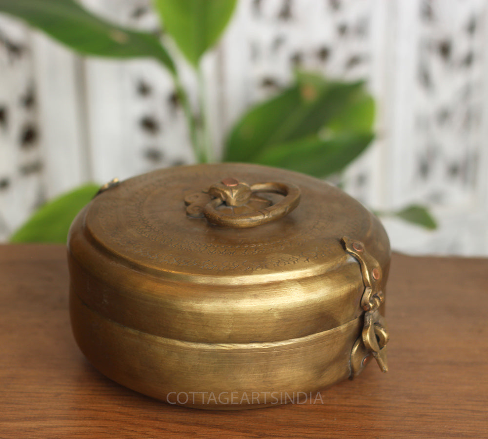 Brass Vintage Chapati Box