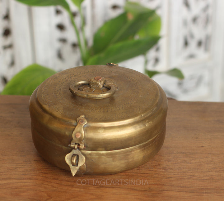 Brass Vintage Chapati Box
