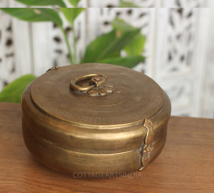 Brass Vintage Chapati Box