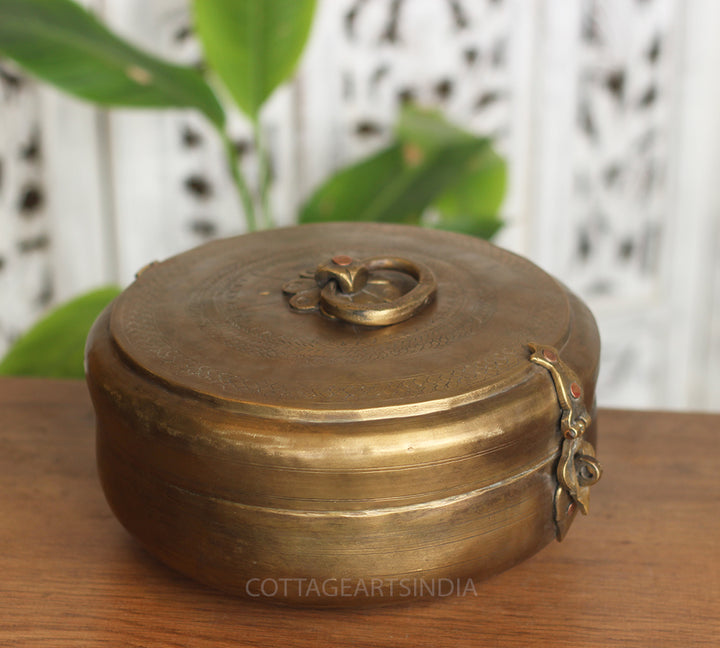 Brass Vintage Chapati Box