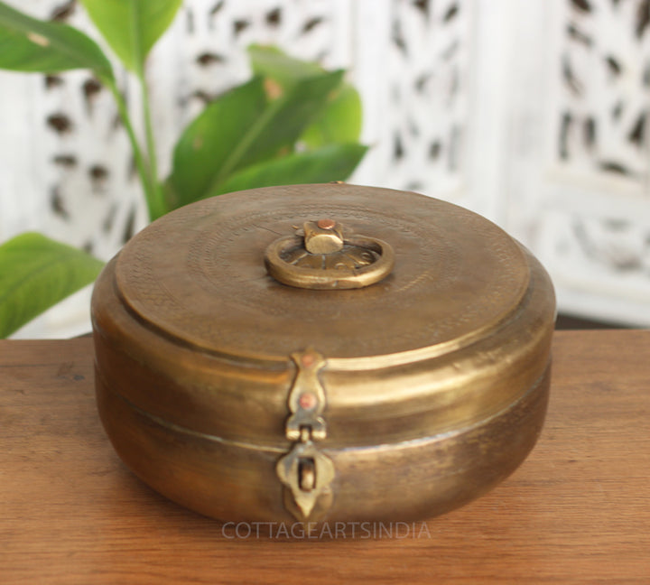 Brass Vintage Chapati Box