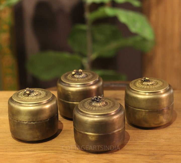 Brass  Vintage Box -Set of 4