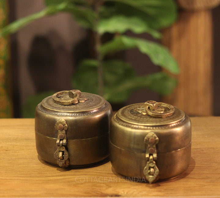 Brass  Vintage Box -Set of 2