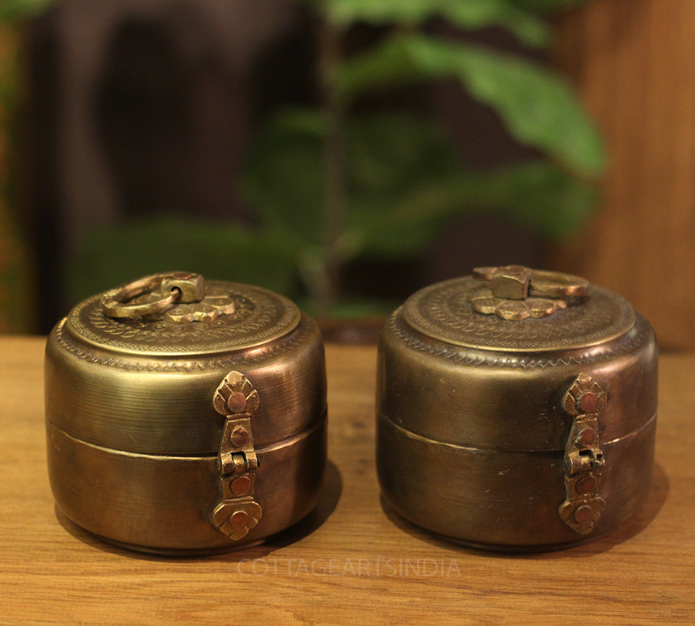Brass  Vintage Box -Set of 2