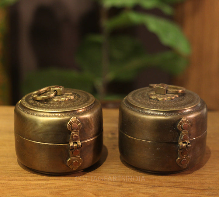 Brass  Vintage Box -Set of 2