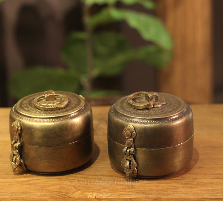 Brass  Vintage Box -Set of 2