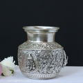 Silver Plated Brass Balaji Kalash | Handcrafted Lord Venkateswara Puja Vessel