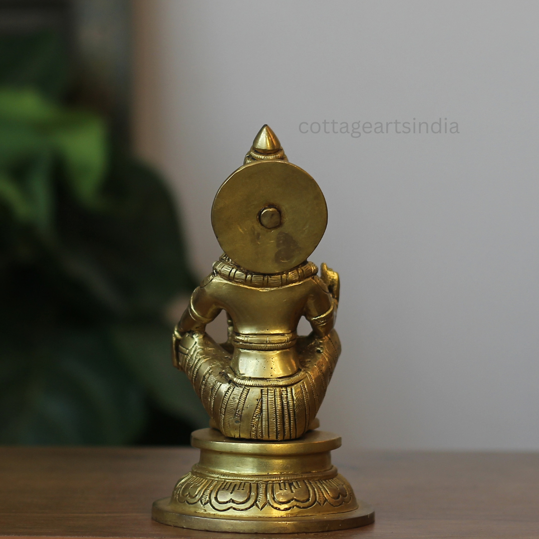 Handcrafted Brass Lord Ayyappa Idol