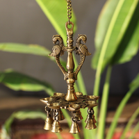 Brass Parrot Oil Hanging Diya