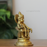 Handcrafted Brass Lord Ayyappa Idol