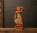 Vintage Handpainted Wooden Lady Figurine -A Rare Find