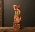 Vintage Handpainted Wooden Lady Figurine -A Rare Find