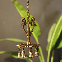 Brass Parrot Oil Hanging Diya