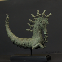 Indonesian Bronze Mythical Creature Sculpture | Tribal Art